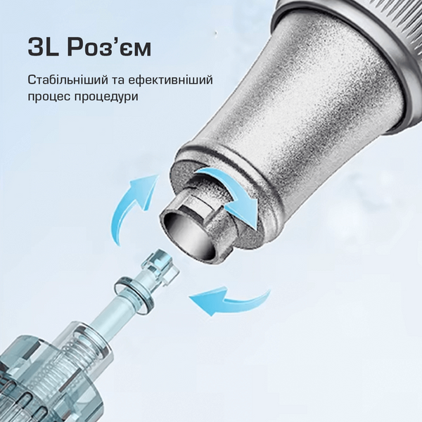 Дермапен Dr. Pen Ultima M7S електричний мезоролер з акумулятором для фракційної мезотерапії 6 режимів + 2 насадки сірий M7SGray фото