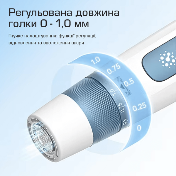 Гідропен Hydra Pen H5 дермапен з подачою сироватки та EMS електропорацією для зволоження та підтяжки шкіри H5Blue фото