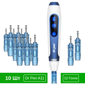 Набор дермапен Dr. Pen A11 + картриджи для фракционной мезотерапии и микронидлинга SETA111012 фото